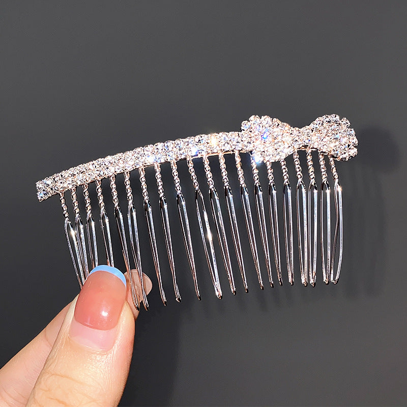 Wholesale Zircon Pearl Hair Comb Disk Bow Hair Clips