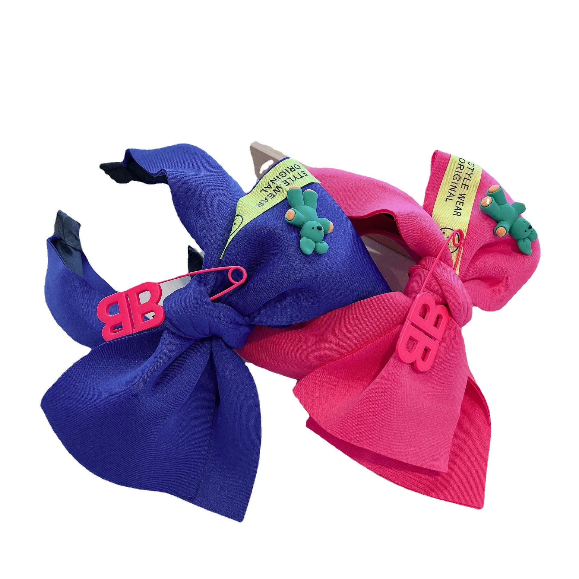 Wholesale Cartoon Three-dimensional Bow Space Cotton Hairband