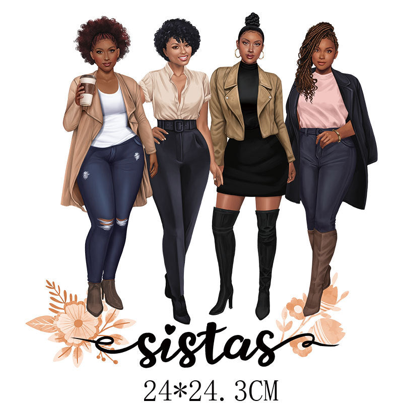 Wholesale 5pcs/pack girls hot stamping UV DTF Ready to Press Transfers Wraps