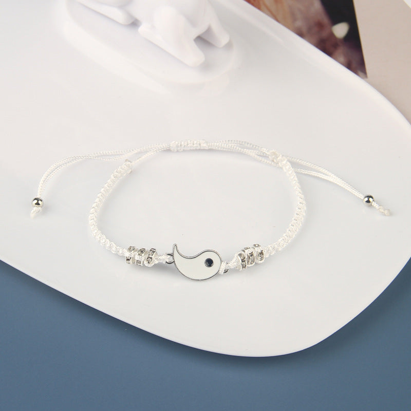 Wholesale Alloy Tai Chi Bagua Handwoven Bracelets