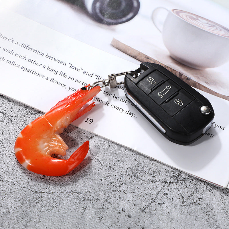 Wholesale PVC Seafood BBQ Keychain