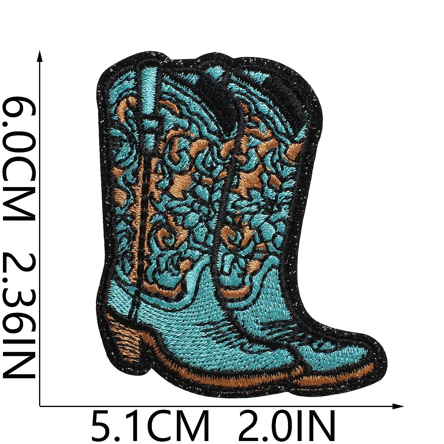 Wholesale American Western Cowboy Embroidered Iron On Patch Clothing Decorative Craft Supply Gift