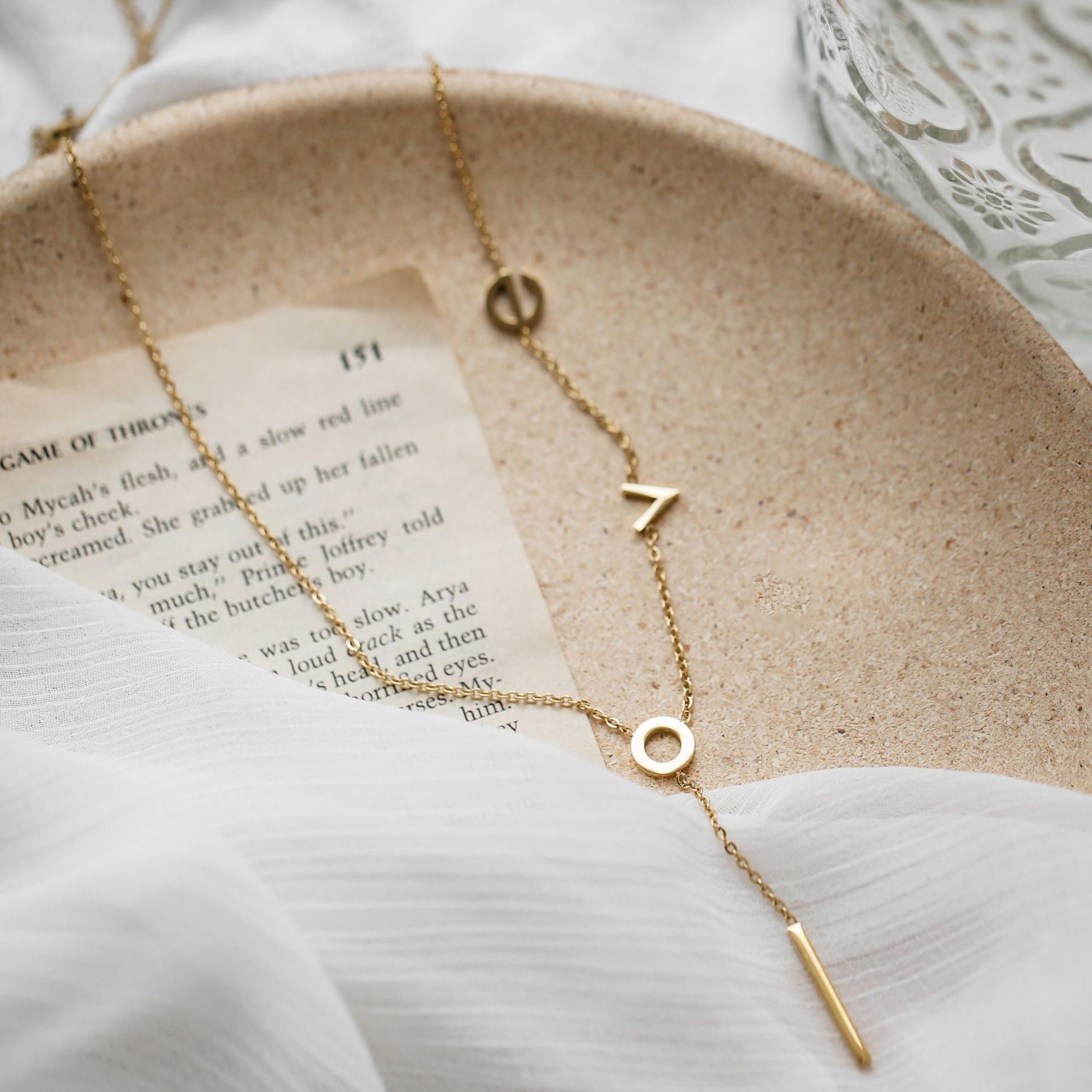 Wholesale LOVE Tassel Necklace Chain Women's Summer Collarbone Chain Simple Niche Woolen Chain Without Fading Valentine's Day