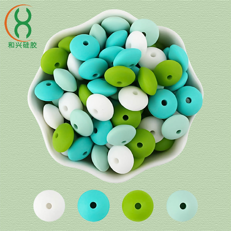 Cuentas de joyas hechas a mano de silicona de 30 cajas al por mayor