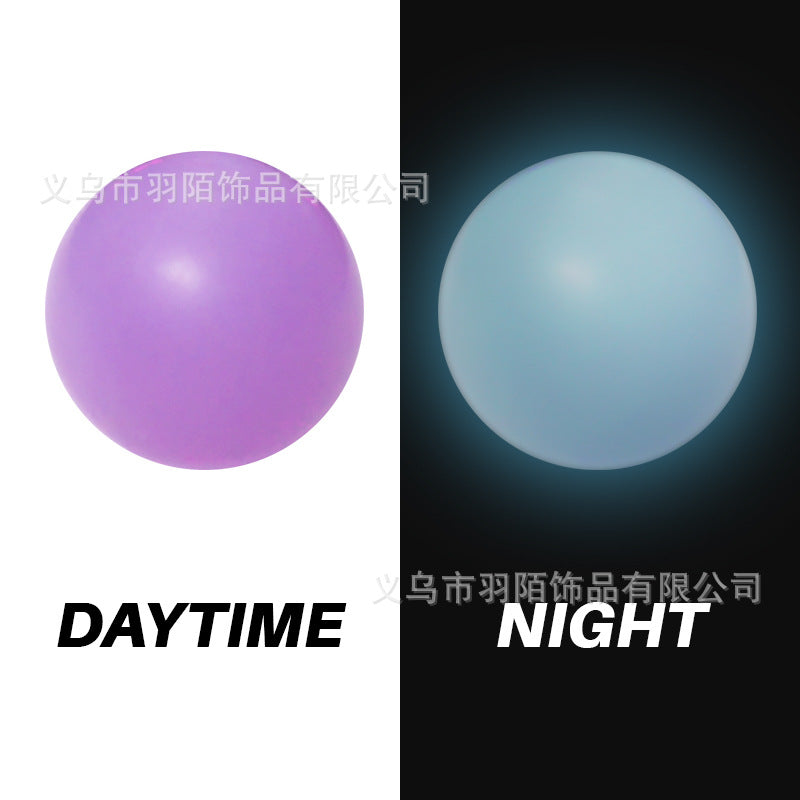 Wholesale 50pcs Luminous Round Beads Silicone Beads Jewelry Accessories Loose Beads