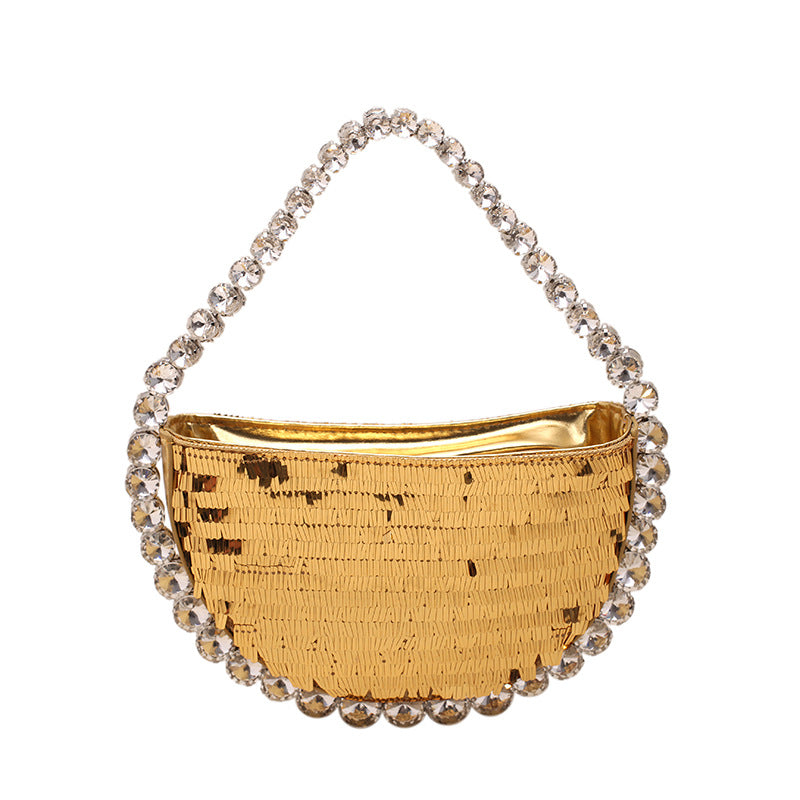 Wholesale Sequin Studded PU Handbag Dinner Bag