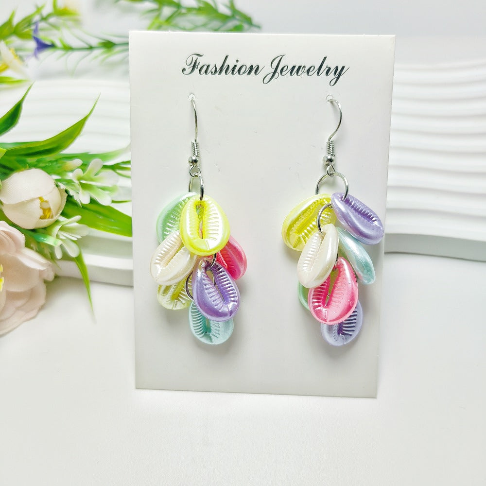 Wholesale Popular Ocean-style Bohemian Earrings, Holiday Pastoral Style, Retro Handmade Earrings