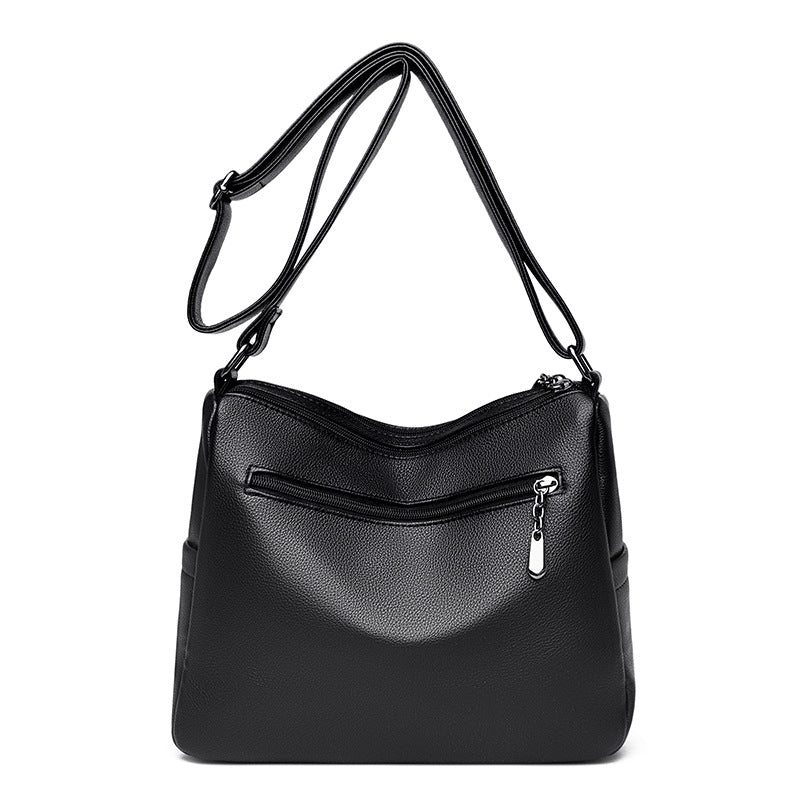 Wholesale PU Middle Aged Mom Casual Bag Elegant and Elegant Single Shoulder Crossbody Bag