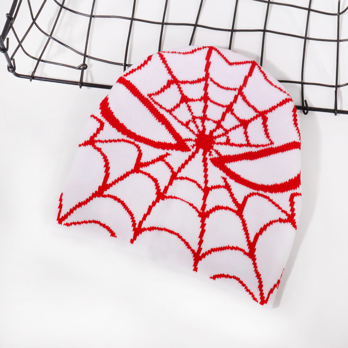 WholesaleHot Sale Jacquard Halloween Spider Web Beanie