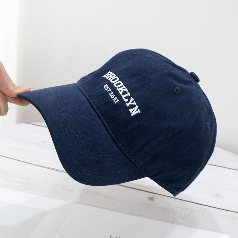 Wholesale Cotton Soft Top Vintage Embroidered Letters Baseball Cap