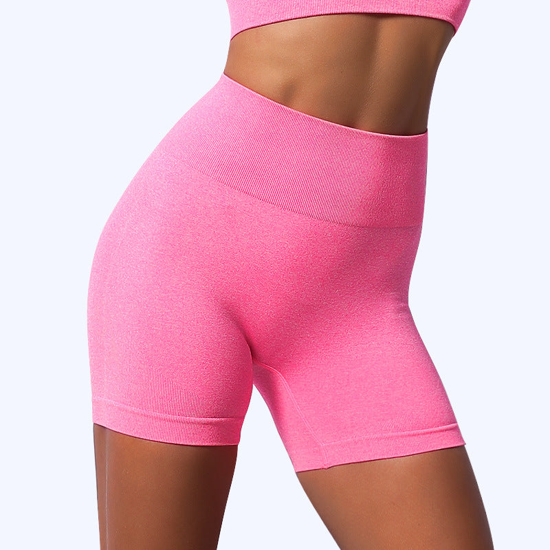 Wholesale Quick Dry Breathable Threaded Skinny Hip Lift High Waist Seamless Yoga Clothes