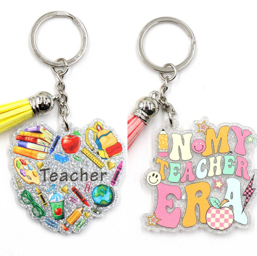 Wholesale Teacher' s Day Cute Bow Keychain Pendant