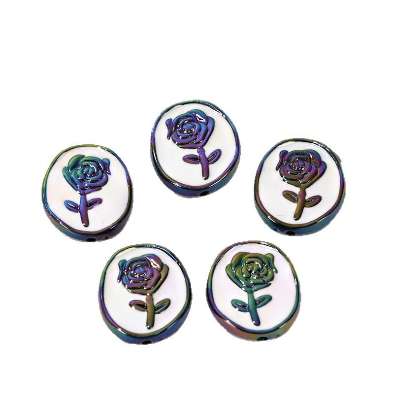 Wholesale 5pcs/pack style straight-hole irregular-shaped beads