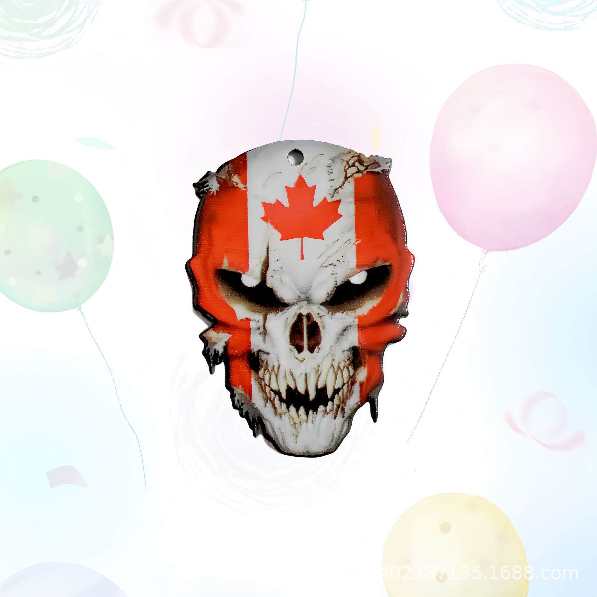 Wholesale 30pcs/pack Acrylic Flatback Skull Accessories DIY Pendant Crafts