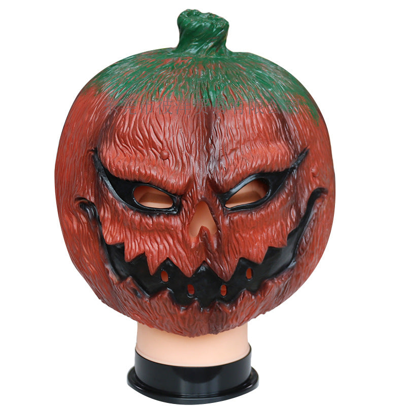 Wholesale  2PCS Halloween Pumpkin Head Mask Makeup Ball Latex Decorations