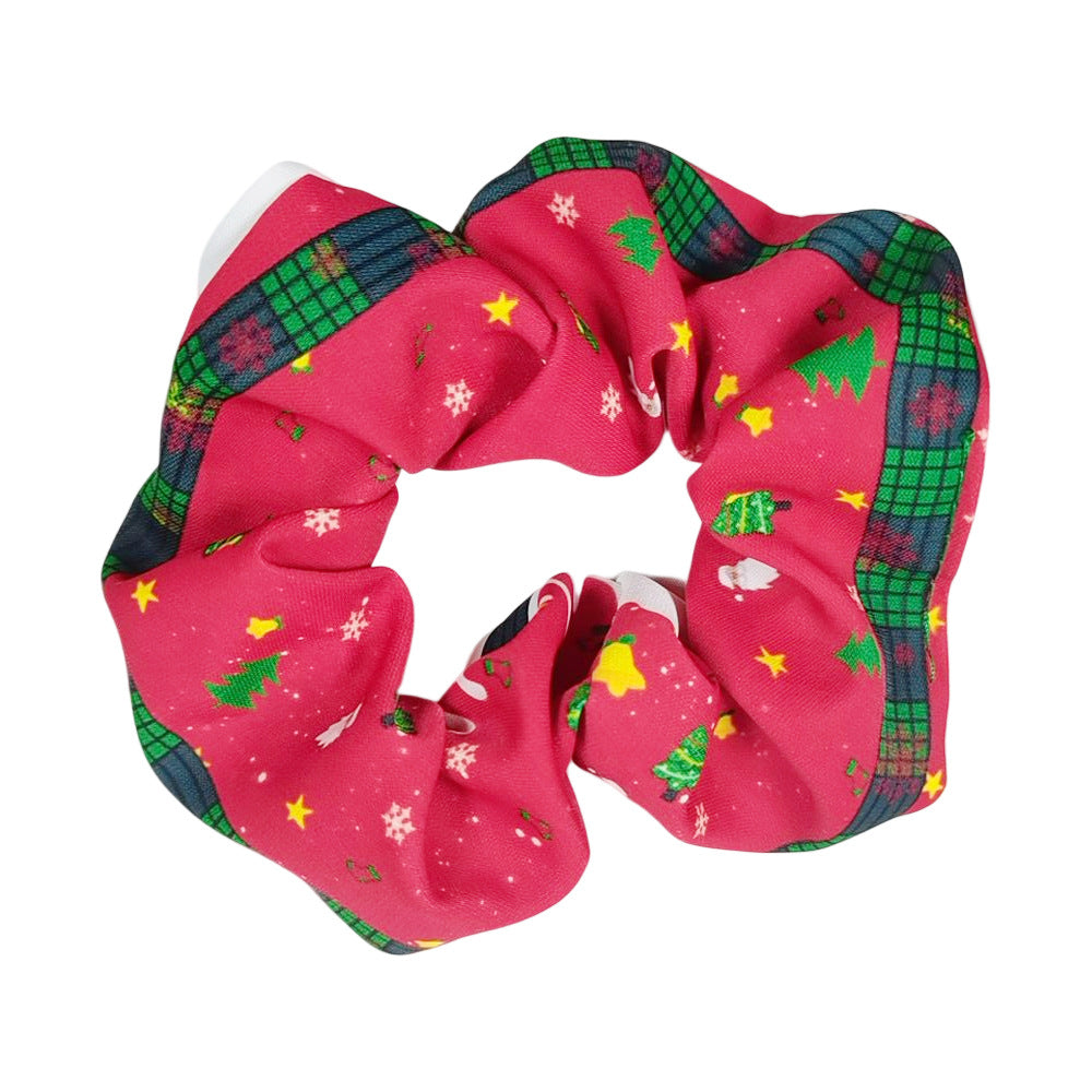 Wholesale Christmas Large Intestine Fabric Hair Ties