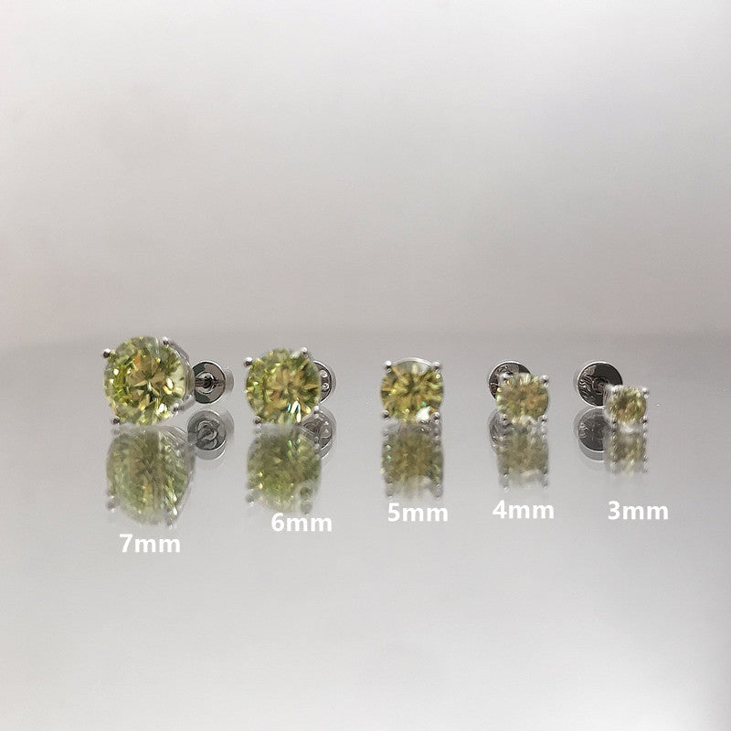 Wholesale Flash Series Huazi claw-set zircon ear bone stud earrings