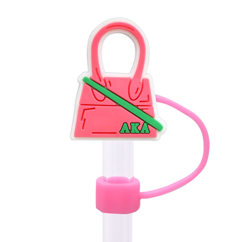 Wholesale Random 100pcs 10MM pink dust plug straw h accessories