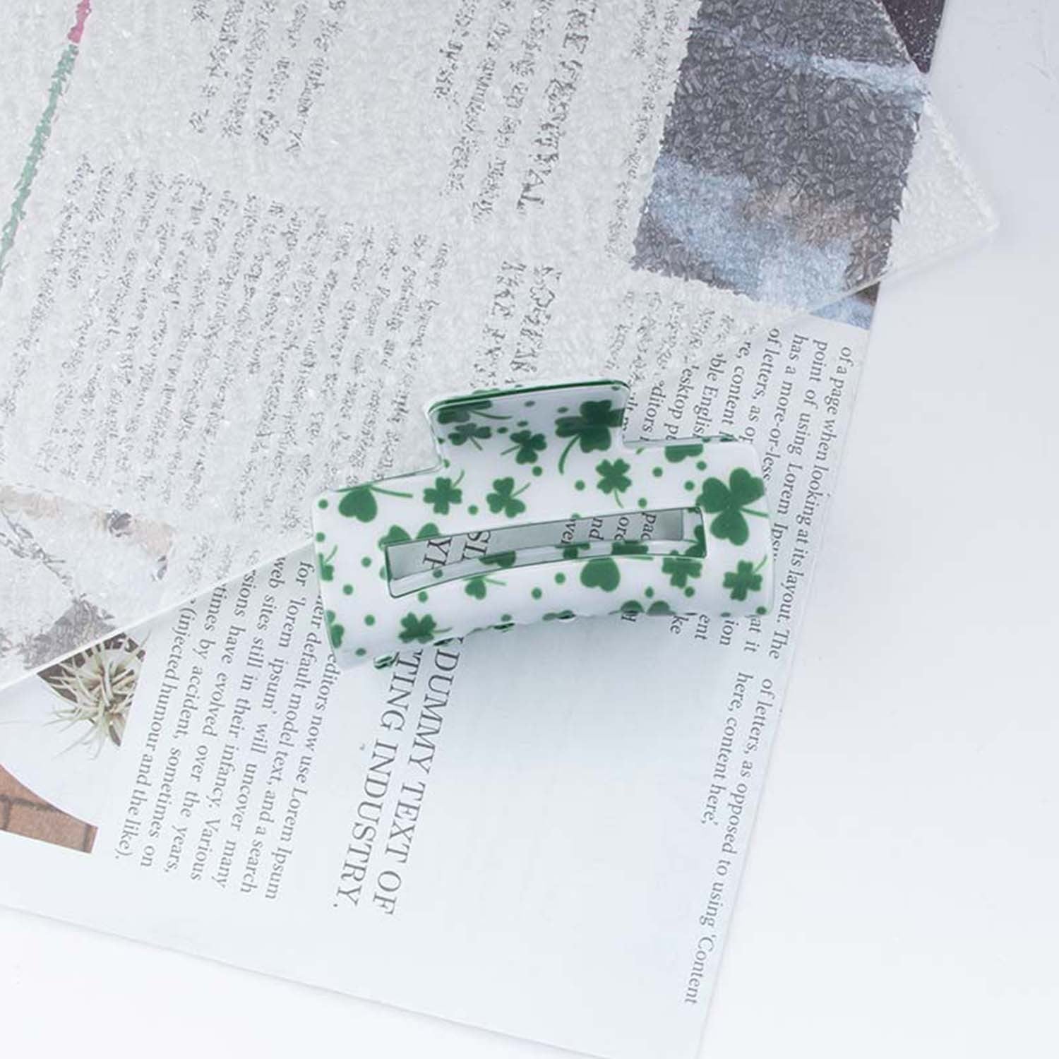 Wholesale St Patrick Pvc 8cm Hair Clip