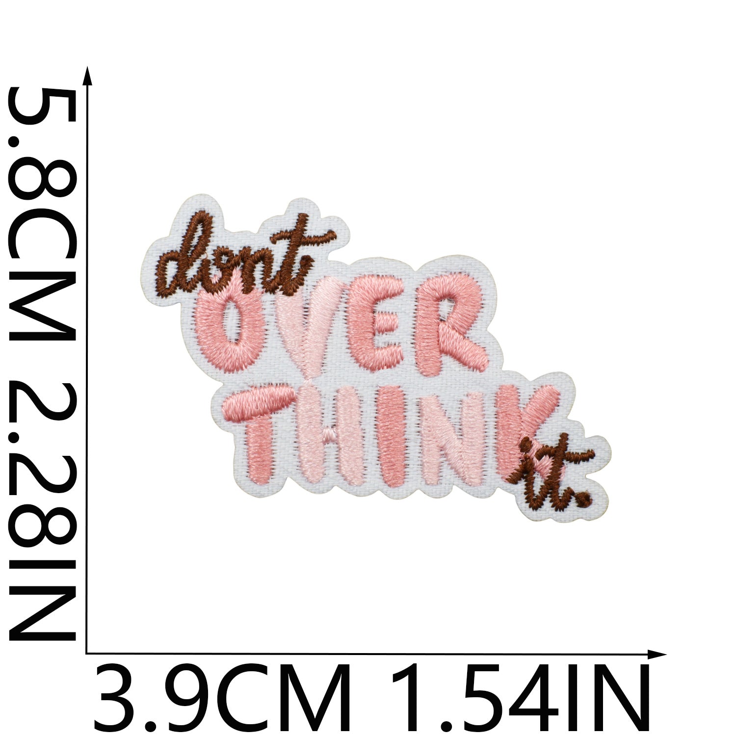 Wholesale Polyester Embroidered Patch Decorative Accent Inspirational Quote Love Yourself English Slogan Applique For Clothing Bags DIY Craft Stylish Fashion Accessory