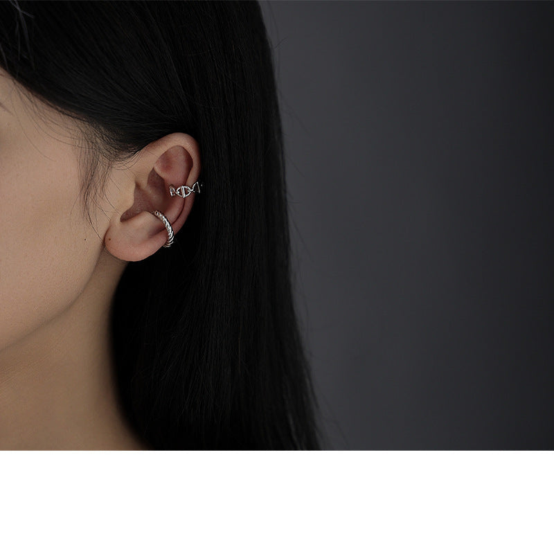 Wholesale Unique Irregular Shape Zirconium No Ear Bone Clip Earrings