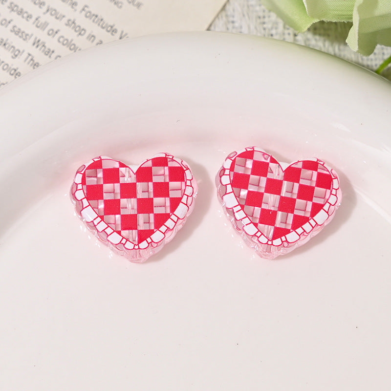 Wholesale 10pcs/pack Transparent acrylic lattice love beads