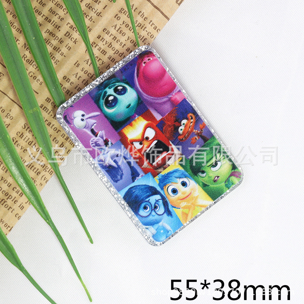 Wholesale 10pcs/pack  Pink and blue double-mirror skull organ  Acrylic Flatback OLY Exclusive