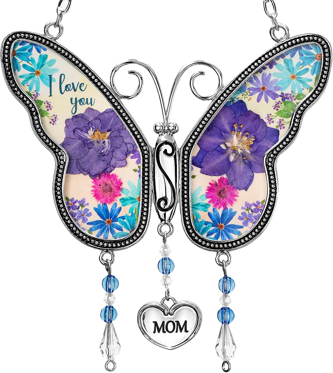 Wholesale Mother's Day Butterfly Pendant Metal Wind Chime Decoration
