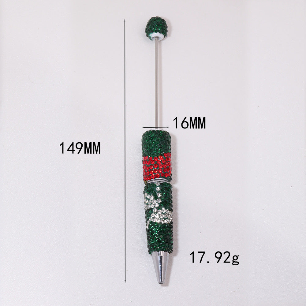 Wholesale 5pcs Tulip Full Diamond Heavy Soft y Ballpoint Fancy Beadable Pens