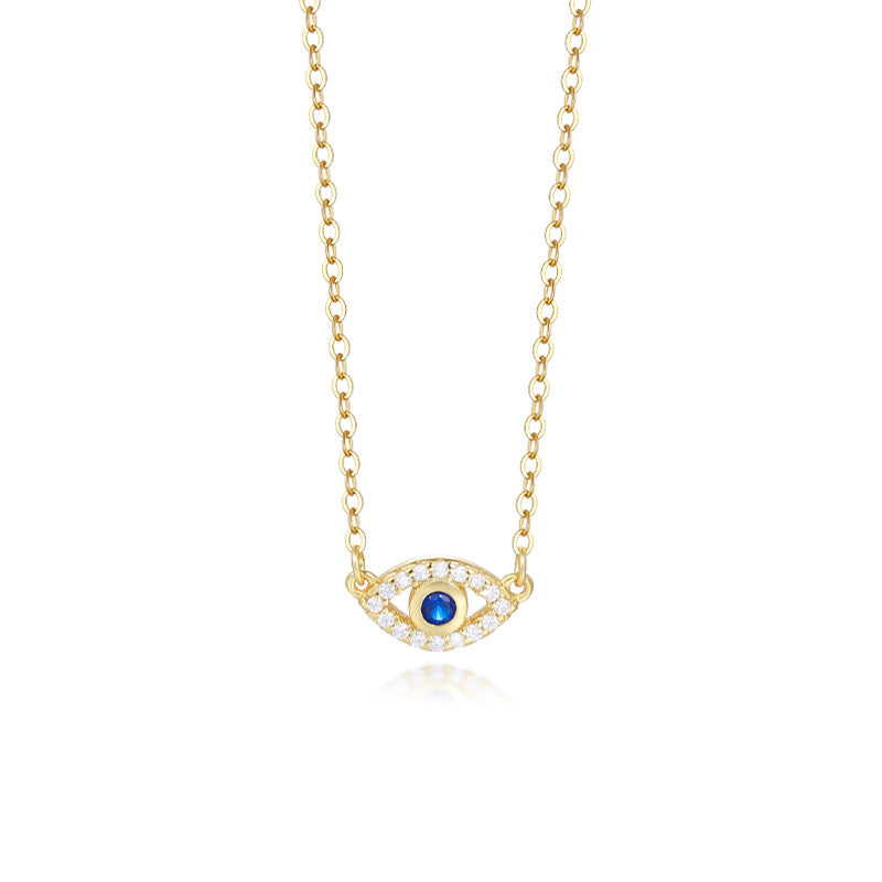 Wholesale Devil' s Eye Micro inlaid Zircon Necklace