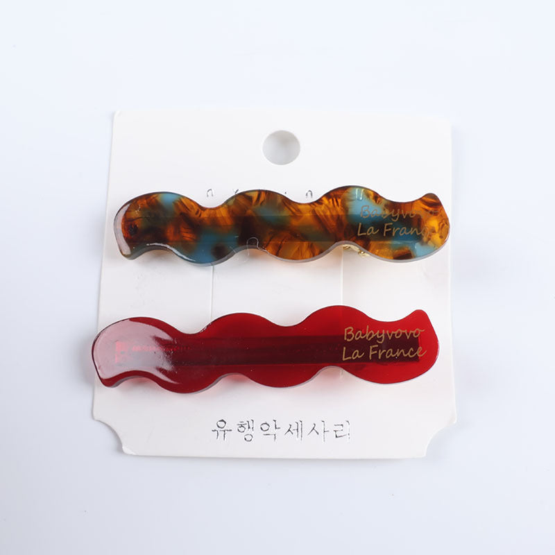 Wholesale Handmade Acetate Hair Clip Tortoise Shell Vintage French Style Women S Side Clip Hair Accessory