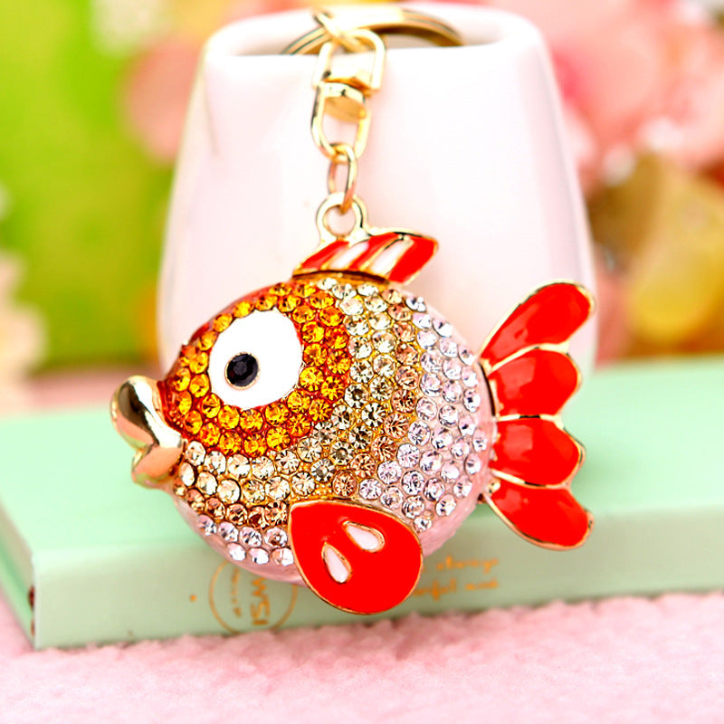 Llaves de aleación de zinc de peces afortunados al por mayor