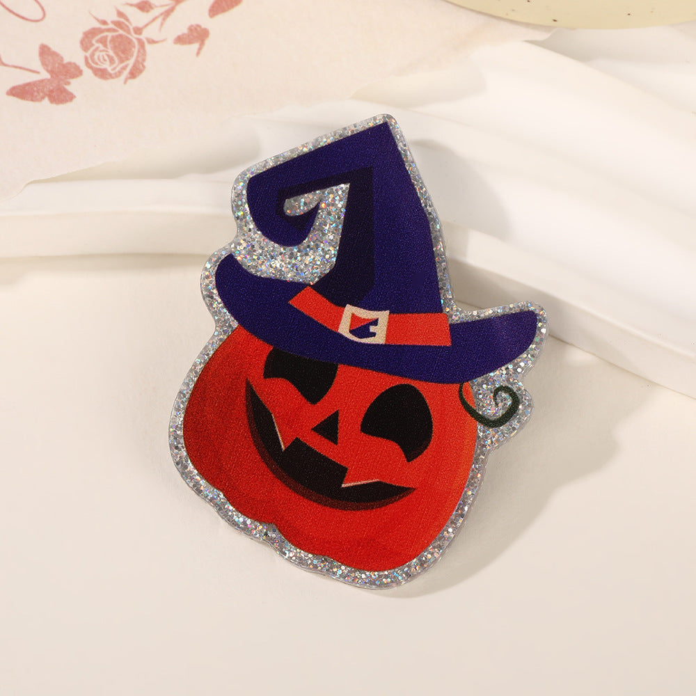 Wholesale 10pcs Pumpkin Cat Ghost Acrylic Flatback