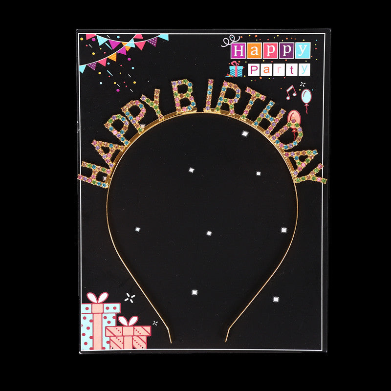 Wholesale Wholesale happy birthday birthday party headdress headband