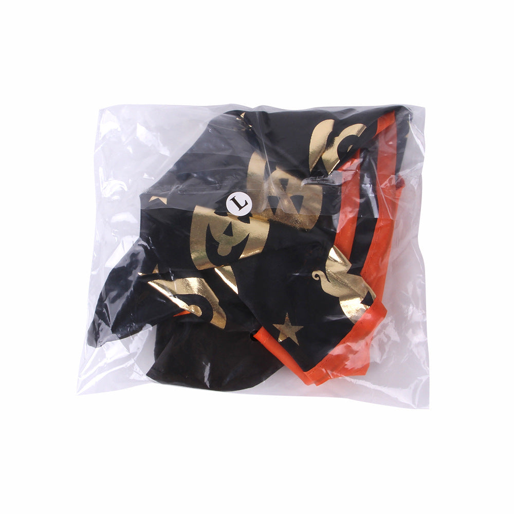 Wholesale 2PCS Halloween Pumpkin Pet Set Polyester Cloak