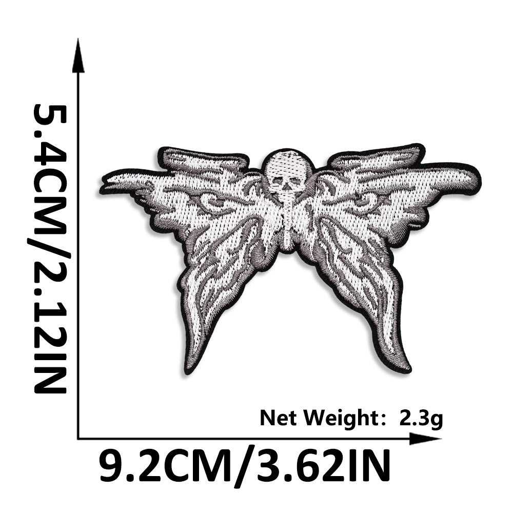 Wholesale Gothic Butterfly English Letter Iron On Embroidery Patch Chic Fashion Accessory For Everyday Use