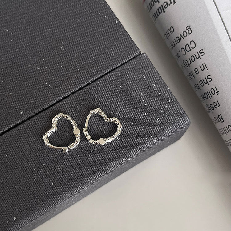 Wholesale 925 Sterling Silver Heart-shaped Earrings