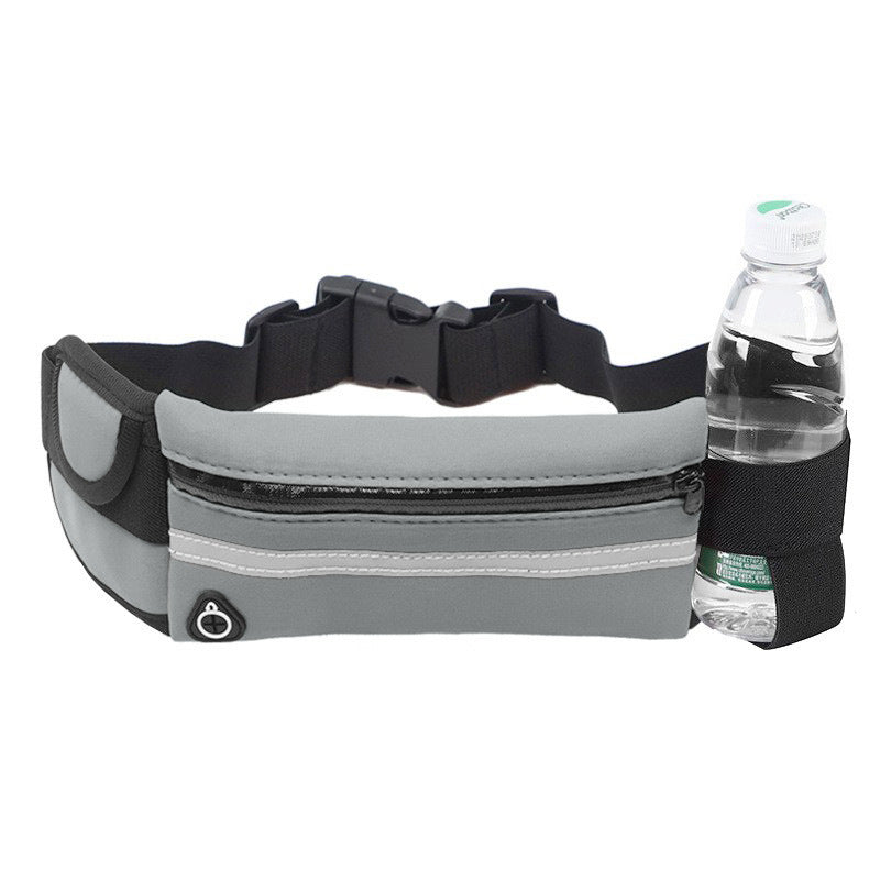 Wholesale Silk screen printing outdoor sports waist bag mobile phone running belt multifunctional men and women invisible water bottle bag