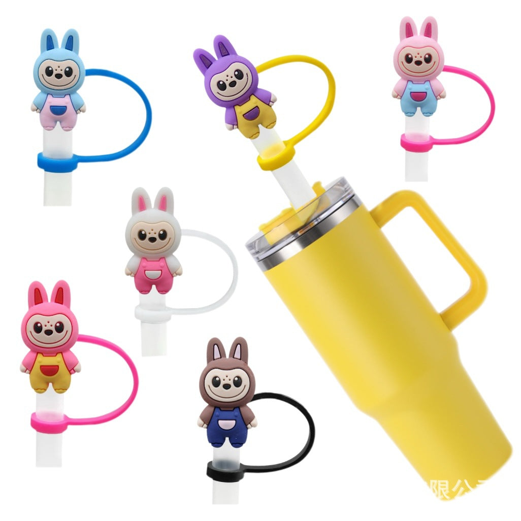 Wholesale 10pcs/pack  Cute cartoon-style straw cup cap