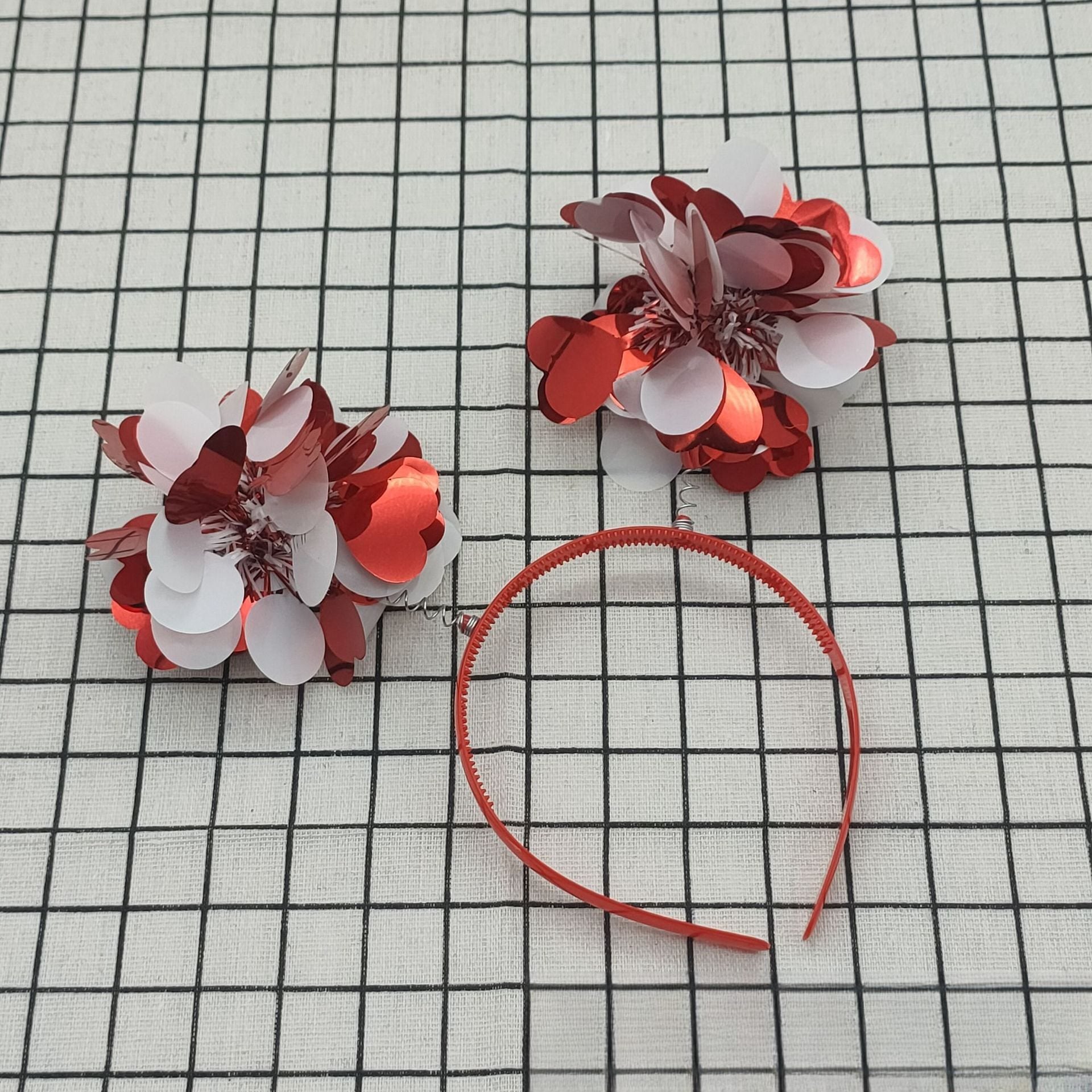 Wholesale New love valentine's day hairband creative sequins dance valentine's day hair accessories bachelor party photo decoration headband