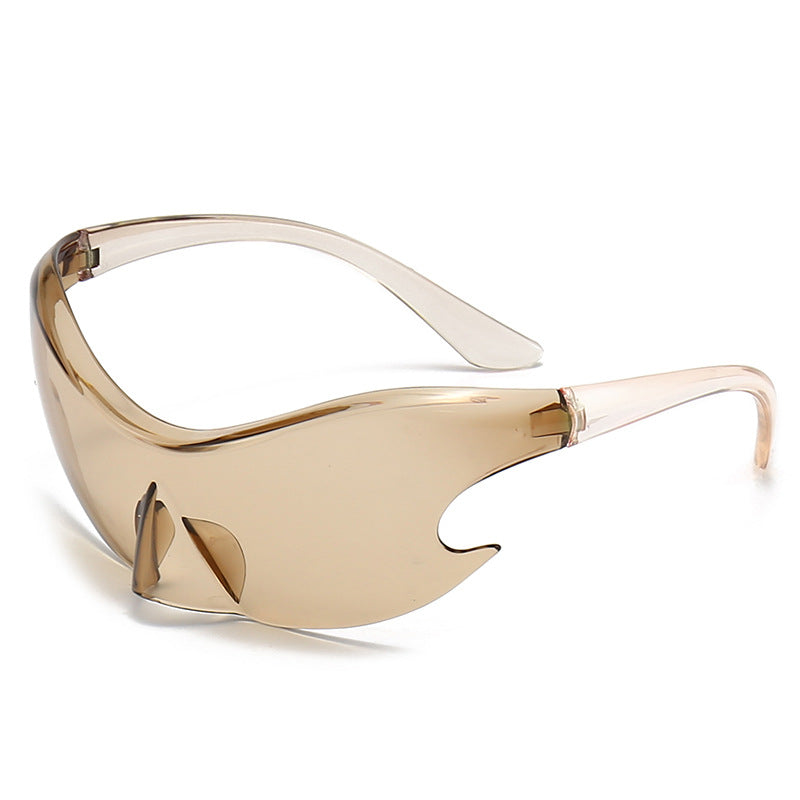 Tecnología y2K al por mayor Sense Siamese Colorida Film Miding PC Gafas de sol