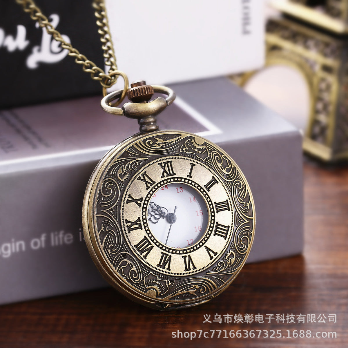 Wholesale Wall mounted flip retro quartz pocket watch