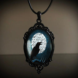 Wholesale Vintage Gothic style bat castle crow cross blood black cat church cemetery vampire vintage necklace