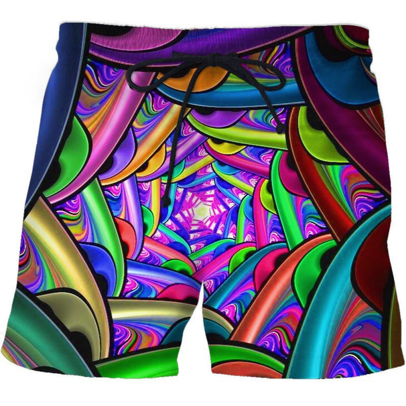 Wholesale Personalized Cigarette Butts 3D Printing Men's Beach Shorts Swimwear