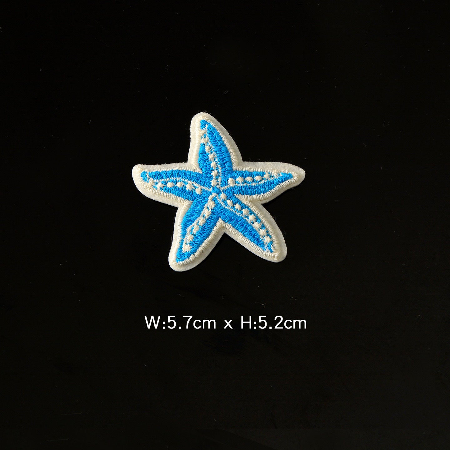 Wholesale Chic Sequin Embroidered Cartoon Starfish Patch DIY Decorative Sew On Applique For Bags Towels Clothing Repair