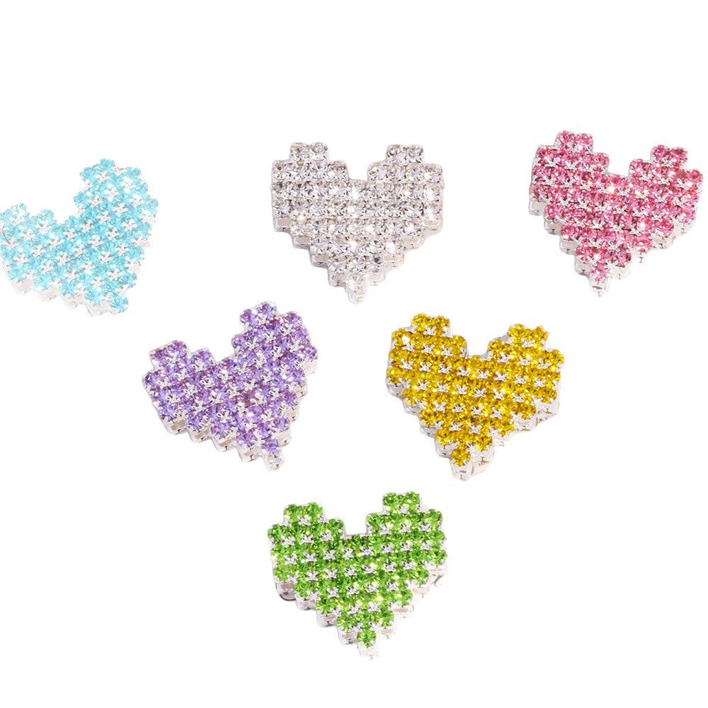 Wholesale 6pcs/psck love hole straight hole beaded loose DIY beads