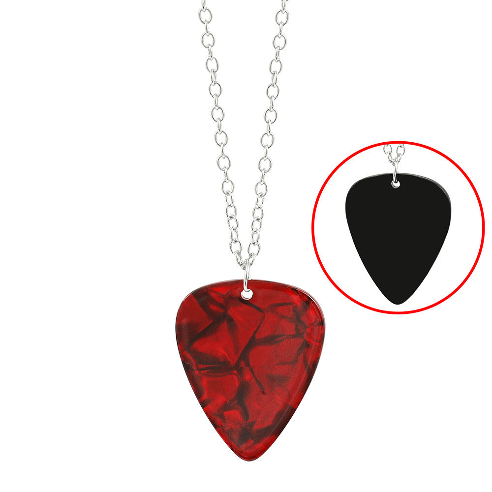 Wholesale Guitar pick necklace acrylic Necklace
