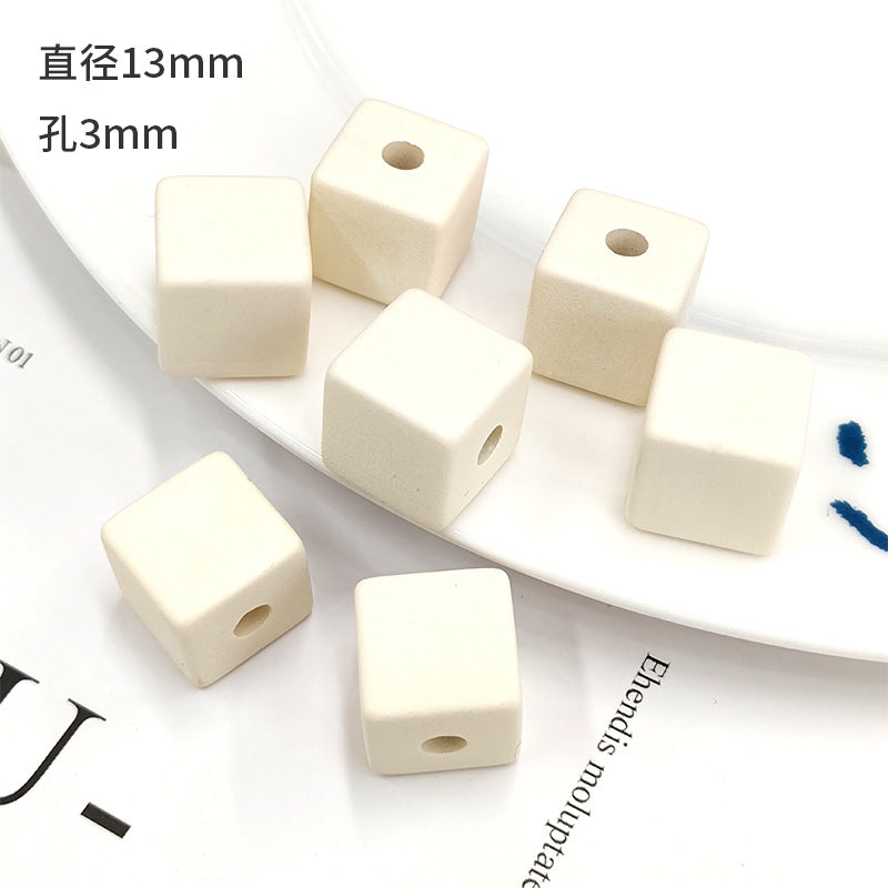 Wholesale 100PCS/Pack Square Block 13mmDIY Acrylic Beads
