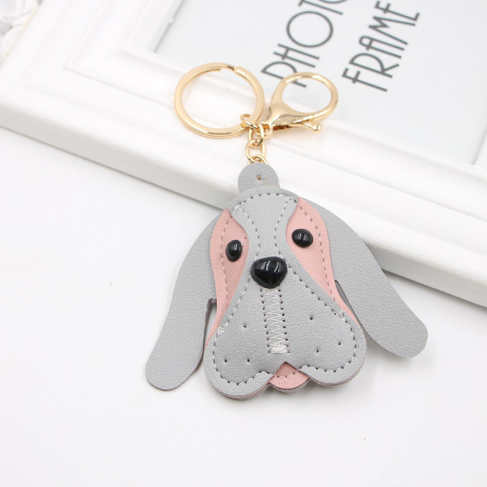 Wholesale of British Beagle Animal Leather Keychains