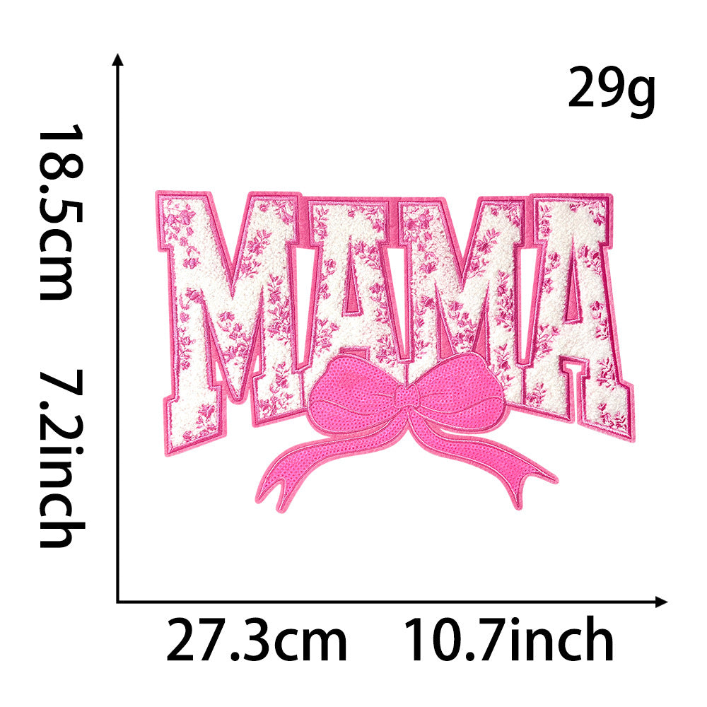 Wholesale 28Cm Towel Embroidery Patch Be Mine Red Stylish Coat Embellishment Everyday Fashion Accessory